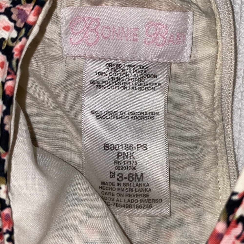 Bonnie Baby Floral Dress Size 3 - 6 months - Picture 3 of 12